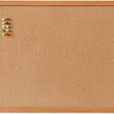 Cork Bulletin Board for Wall - 24 x 18 Bulletin Board Cork Board Wall Mounted Wood Frame Message Board pin Board for School,Office and Home