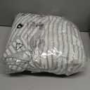 BUPIRD Duvet Cover Set Queen Striped Sage Green, 100% Washed Microfiber Jacquard 3 Pieces Green Queen Striped Bedding Sets, with Zipper Closure & Corner Ties, Lightweight Soft Comfort Breathable