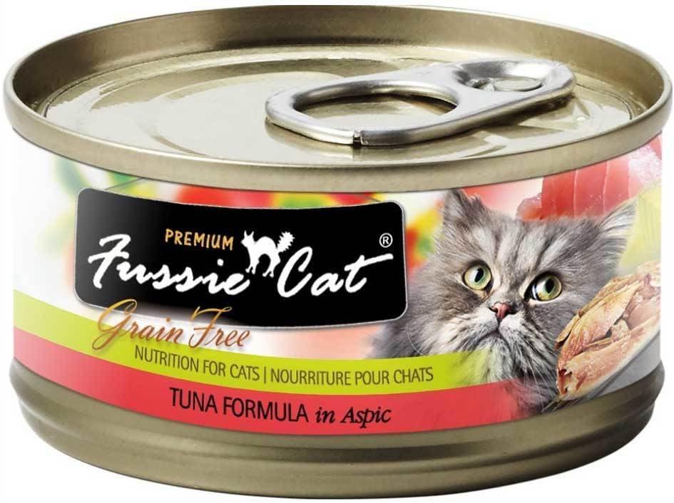 Fussie Cat Premium Tuna In Aspic Grain-Free Wet Cat Food 2.82oz, case of 24, Best By: 11/04/2027