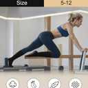 4 Pairs Yoga Pilates Scrunch Socks with Grip Socks for Women, Cotton Non Slip Slouch Calf Socks Slipper Crew Stockings, One size