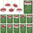 Loopeer 25 Sets Football Gifts for Party Favors Supplies Decorations Football Shaped Hanging Cards with Motivational Cards Opp Bag Gifts Team Party Rugby Player Coach,5 Scents