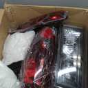 APSVE Headlights Tail Lights Compatible with 2004-2012 Chevy Colorado/GMC Canyon, 2006-2008 Isuzu I-Series Replacement Headlight Rear Brake Lamp Assembly, Black Housing Clear Corner, 6pcs