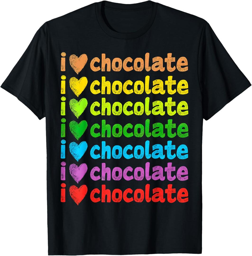 I Love Chocolate T-Shirt Black XS