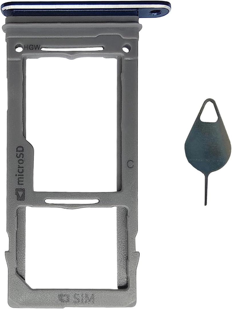 Ubrokeifixit Galaxy Note9 Micro SD Card Slot Single Sim Card Tray Holder Replacement for Samsung Galaxy Note9 SM-N960U SM-N960F Blue