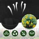12x120 Inch Planter Liner Roll Fabric Planter Basket Liner Non Woven Black Felt Window Box Liners Coconut Fiber Liner Roll Replacement Hanging Basket Liner Coco for Plants Flower Outdoor Indoor Garden
