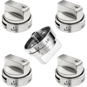 5 Pack AEZ73453509 Stove Knob Replacements Gas Stove Knob Compatible with LG Range/Oven Replaces AP5669773 AEZ73453503 AEZ72909008