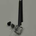 Hei!Dear Black Curtain Rods for window 20 to 40 Inches(1.67-3.33 Feet), Adjustable 5/8 inch, Heavy Duty Decorative Drapery Rods,Small Window Rods Set,Size: 18"-45",Matte Black