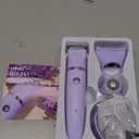 Ufree Bikini Trimmer Electric Razors for Women, Rechargeable Pubic Body Hair Trimmer Electric Shaver for Legs Body Hair, Bikini Shaver IPX7 Waterproof, Gifts for Women, Purple