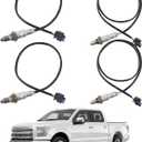 Dasbecan Oxygen O2 Sensor 4PCS Compatible with Ford F150 5.0L V8 F-150 3.3L V6 2018 2019 2020 Left Right Upstream & Downstream Replaces# 234-5731 234-5732 234-8050