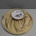 GO&SO Bell Lamp Shades Gold Medium Lamp Shade 6" Top x 13" Bottom x 9.8" High (Spider) Side Ribbing Hand Crafted Replacement Lampshade, Traditional Fabric Lamp Shade for Table Lamp, Floor Lamp