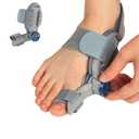 Bunion Corrector for Women Men Big Toe,Adjustable Knob Bunion Corrector for Bunion Relief,Bunion Fix with Bunion Silicone Pad,Suitable for Left and Right Feet(1PCS)