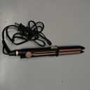 Yeshuai Ceramic Flat Iron, Hair Straightener & Curler, 12 Adjustable Temp & Dual Voltage Hair Straightener for Women for Smooth, Frizz-Free Styling, for All Hair Types (Rose Gold)