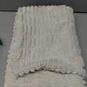 MIULEE Pack of 2 Corduroy Decorative Euro Sham Throw Pillow Covers 26x26 Inch Soft Boho Striped Pillow Covers Modern Farmhouse Home Decor for Sofa Living Room Couch Bed Cream White