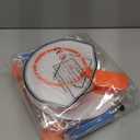 Liliful 4 Pack Indoor Trash Can Basketball Set, Including 4 Clip on Hoop with Backboard, 4 Inflatable Ball and 2 Pump, Fun Indoor Basketball Game Office Stress Relief Toy Funny Birthday Gifts