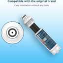 Crystala Filters Replacement for DA97-17376B Water Filter, NSF 42 Compatible with Samsung HAF-QIN, HAF-QIN/EXP, DA97-08006C, RF23M8070SG, RF23M8070SR, RF23M8090SG, RF23M8570SR (3 Pack)