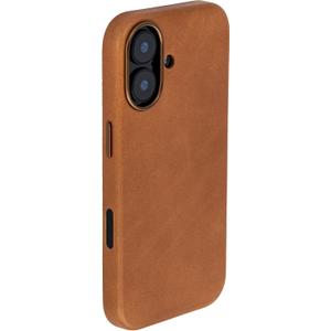 Dockem Genuine Leather Case for iPhone 17 Compatible with MagSafe, with Capacitive Camera Control Button (MSGL, Light Brown)