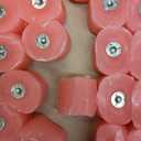 72 Packs Unscented Pink Votive Candles in Bulk, Small Wax 1.5 Inch Diameter Pastel Colored Candles for Wedding, Party & Home Dinner Table (8 Hour), 1.5" D x 1.25" H