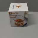 Natural Sandstone Coasters Set of 8 with Holder, 4 in Dia Drink Coasters for Coffee Table, Water Absorbent & Heat Resistant Cup Coaster for Home & Office, Christmas Birthday Gift