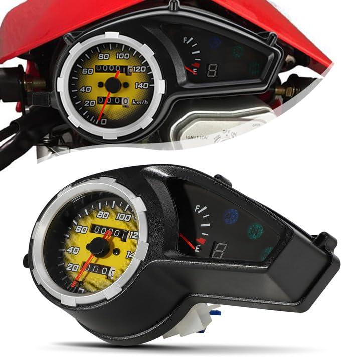 BAOUFF Speedometer Tachometer for Hawk 250, Motorcycle Odometer Fuel Gauge for Hawk250/ Hawk 250cc