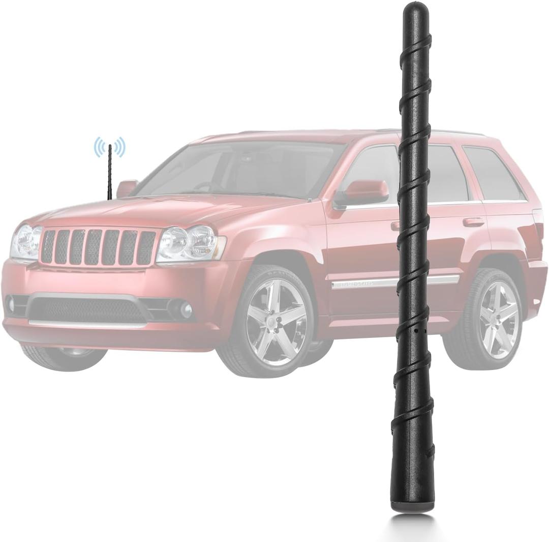 Anina 7 Antenna Mast for 2011-2022 Jeep Grand Cherokee,Renegade,Compass,Chrysler 200, Fiat 500 FM AM Radio Aerial 5091100AA 68297936AA