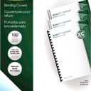 Fellowes 52089 Binding Presentation Covers, 8mil, Letter, 100 Pack, Clear
