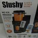 Slushie Machine, Ice Cream Maker, Slushy Machine for Home and Families, No ice needed with Rapid Chill & Temperature Control, Multi-function for Margarita, Frapp, Easy to Clean, Black