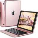 Wireless Bluetooth Keyboard Case for iPad 5th-6th Gen, Air 1-2, iPad Pro 9.7 - Slim Full Protection Cover