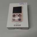 G350 Retro Handheld Game Console , Preload 4371 Games 3.5 Inch IPS Screen 3200 mAh Battery Linux System Portable Video Games Console Support Controller and Earphone (Transparent Black)