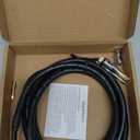 Amazon Basics Banana Plug 16AWG Speaker Cable Wire, CL2 Rated with Gold-Plated Banana-Tip Plugs (4mm), 99.9% Oxygen-Free Stranded Copper Wire, 6 foot, Black