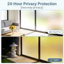 Lovepea Pure Frosted Glass Window Privacy Film 24 Hour Two Way Privacy, Removable, Static Cling, Ideal for Privacy scenarios Such as Home Office Doors and Windows (47.2 x 78.7 Inch)