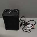 Space Heater for Indoor Use, 1500W PTC Ceramic Heater with Thermostat, Small Space Heater 2S Rapid Heating, 3 Modes, Electric Portable Heater with Safety Protection for Bedroom, Quiet Office (BLACK)