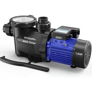 Aquastrong In/Above Ground Pool Pump High Flow Self Primming Swimming Pool Pump,Dark Blue