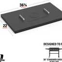 BLACKSTONE 5004 36 Griddle Hard Cover, Powder Coated Steel, Black