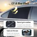 Car Window Shades for Baby,Car Side Window Sun Shade for Back Window in Breathable Mesh, Protect Kids' Privacy with UV Protection