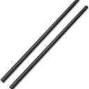 Helios&Hestia 1.5in Outdoor Patio Market Umbrella Replacement Extension Lower Pole (W/ Bullet Buckle, Dark Grey Pack of 2)