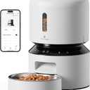 PETLIBRO Automatic Cat Feeder, 5G WiFi Automatic Pet Feeder with Freshness Preservation, 3L Timed Cat Feeders for Dry Food, Up to 48 Portions 10 Meals Per Day, Granary Pet Feeder for Cat/Dog, Black (3L-with WiFi)