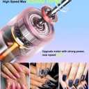 Nail Drill 45000RPM, Rechargeable Nail Drill Cordless, Professional Electric Battery Operated Nail File for Thick Toenails with11 Bits Kit for Manicure Remove Gel Polish