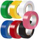 Electrical Tape Colors 7 Rolls 3/4-Inch by 30 Feet, Waterproof, Strong Adhesive, Durable, Easy-Wrap, Pink, Yellow, Red, Green, Blue, White, Black