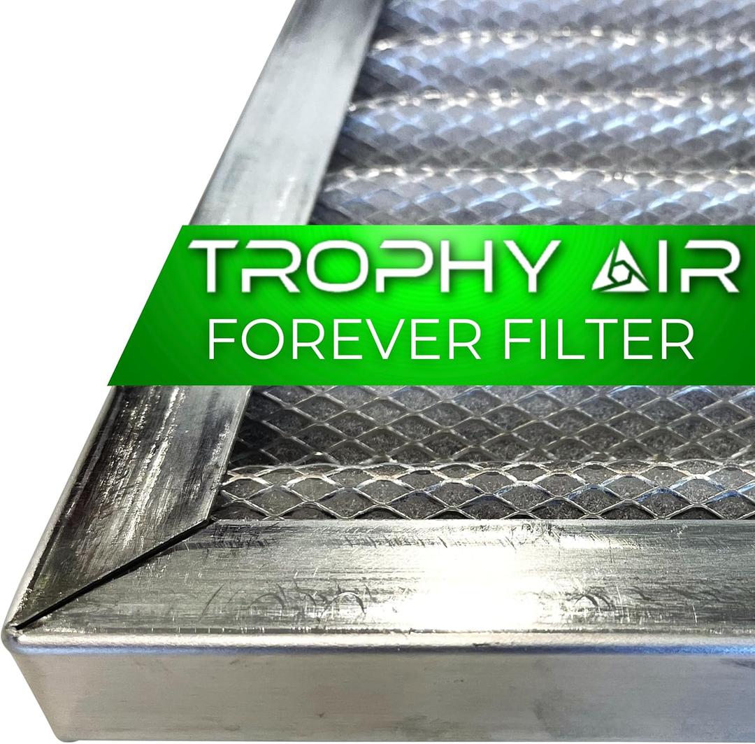 | Merv 8 | Washable Furnace Filter | Lifetime HVAC & Furnace Air Filter | Washable | Superior particle-holding Ability | Premium Quality Aluminum | 10x20x1