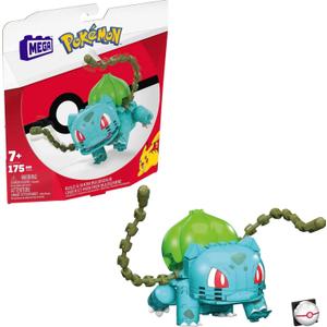 MEGA Pokmon Building Toys Set Build & Show Bulbasaur with 175 Pieces, Articulated and Poseable, 4 Inches Tall, for Kids MEGA Pokmon Building Toys Set Build & Show Bulbasaur with 175 Pieces, Articulated and Poseable, 4 Inches Tall, for Kids