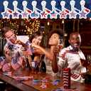 Landical 50 Pcs 250th Anniversary Keychains Bulk American Flag 4th of July Party Favors 250th Patriotic Souvenir Accessories USA Flag Gifts for Independence Memorial Day Veterans Day Gifts