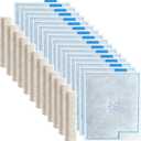 16Pack Large Filter Cartridges Replacement Compatible with Aqueon QuietFlow LED PRO Size 20,30,50,75/Power Filter Size 20,30,50,55/75, E Internal 40 and Canister Filter (Extra 12Pcs Filter Pads)