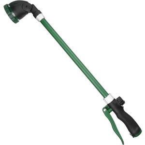 Watering Wand for Hanging Baskets & Windows, Lightweight 6-Spray Wand, Ergonomic Nozzle for Garden, Patio, Car Cleaning (Green, 24 Inch)
