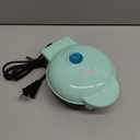DASH Mini Waffle Maker - 4 Waffle Mold, Nonstick Waffle Iron with Quick Heat-Up, PTFE Nonstick Surface - Perfect Mini Waffle Maker for Kids and Families, Just Add Batter (Aqua)