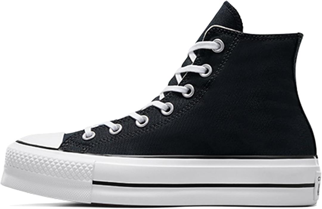 Converse Chuck Taylor All Star Lift Women's Lace Up Canvas Sneaker (10.5, Black/White/White)