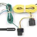 CURT 56009 Vehicle-Side Custom 4-Pin Trailer Wiring Harness for Select Jeep Grand Cherokee