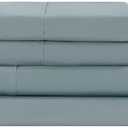 Modern Threads Soft Microfiber Solid Sheets - Luxurious Microfiber Bed Sheets - Includes Flat Sheet, Fitted Sheet with Deep Pockets, & Pillowcases Ocean Queen