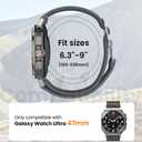 Sport Band Compatible with Samsung Galaxy Watch Ultra Bands 47mm (2024), Stretchy Nylon Loop Strap with No Gap Connectors for Samsung Galaxy Watch Ultra