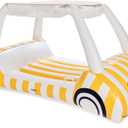 FUNBOY Giant Inflatable Luxury Golf Cart Pool Float, Two Cup Holders, Removable Fringe Shade, Float for Summer Pool Party and Entertainment, 90"