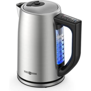Electric Kettle Temperature Control, 1.7L Electric Kettle with 6 Temperature Settings, 1500W Cordless Hot Water Boiler Heater, Strix Thermostat, Touch Control, Auto-Shutoff/Boil-Dry Protection